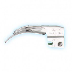 Hoja para laringoscopio curvo Macintosh  1 de fibra óptica