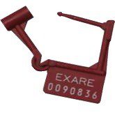 Candado de seguridad con folio para carro rojo con 100