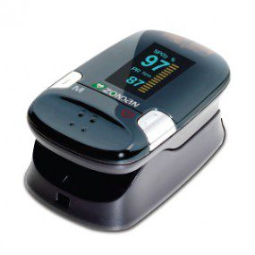 Oxímetro para dedo con pantalla a color