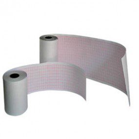 Papel para ECG rollo de 62 mm x 30 m para electro de 3 canales, c/5 rollos