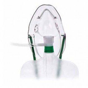 Mascarilla para oxígeno de alta concentración pediátrica, caja con 50 piezas