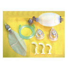 Resucitador adulto de 1,600 ml silicon con mascarillas 3 Y 5