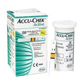 Tiras reactivas Accu-Check Active caja con 50 piezas