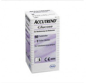 Tiras reactivas Accu-Trend glucose cobas con 25 piezas