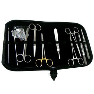 Estuche de disección con 11 piezas Premium HP