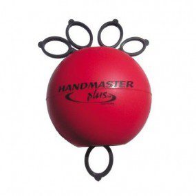 Pelota para ejercicio de mano handmaster mediana, roja