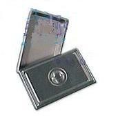 Charola para instrumental con tapa de 1.5 Lts medidas 31.2 x 19.5 x 5.5 cm.