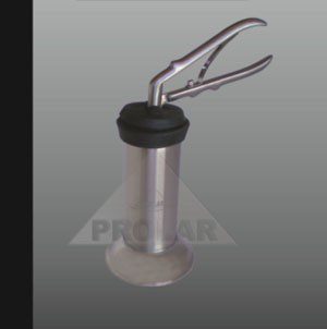 Pinza de traslado con recipiente de acero inoxidable