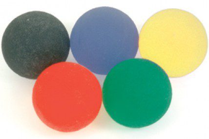 Pelota para ejercicio de mano suave roja