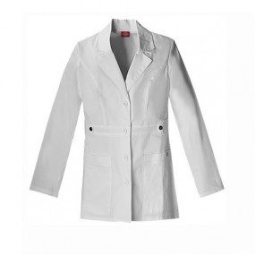 Bata blanca de laboratorio 28"