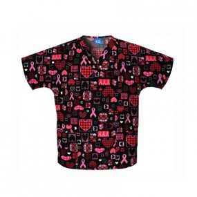 Filipina cuello "v" con impresiones