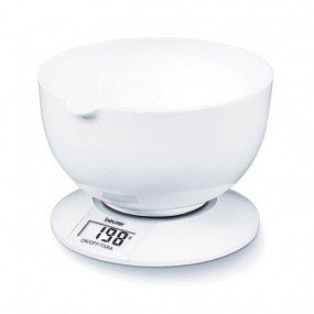 Báscula de cocina con recipiente
