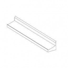 Repisa contra muro de 150 cm de acero inoxidable