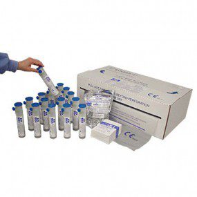 Kit con 16 cartuchos EOGas serie 4 (18.15 gr), 16 humidichips, 16 dosímetros y 16 bolsas (56x91 cm)