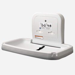 Cambiador de pañales horizontal color blanco granito