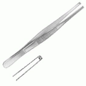 Pinza de disección con dientes 15 cm.