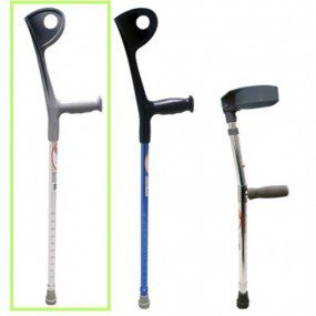 Muletas canadiense en aluminio color plata