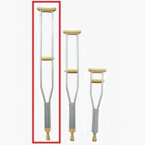 Muletas de aluminio grande altura máxima 155cm