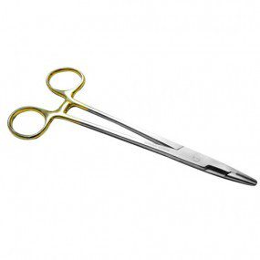 Porta agujas olsen hegar de 16 cm tugsteno H.P