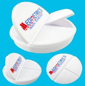 Pastillero circular de tres divisiones (20 piezas)