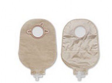 Bolsa para urostomia, ultra-transparente, con dorso confort, aro de 57mm, con 10 piezas