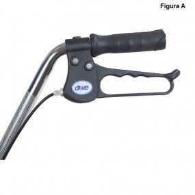 Andadera Rollator de acero durable color rojo con canasta