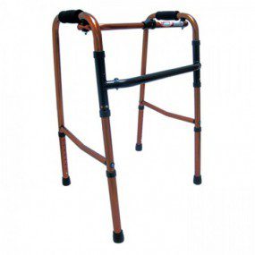 Andadera de aluminio plegable 2 en 1