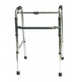 Andadera de aluminio plegable 2 en 1