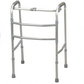 Andadera caminadora de aluminio anodizado (color plata)