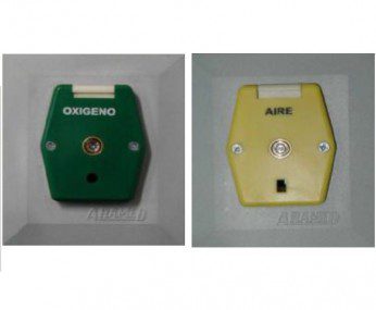 Toma de pared Aramed tipo Chemetron para oxígeno (enchufe rápido)