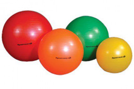 Pelota ejercicio 75cm roja alta resistencia