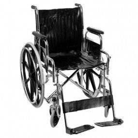 Silla de ruedas estándar cromada