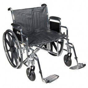 Silla de ruedas Bariátrica Sentra EC asiento de 22" con descansa-pies