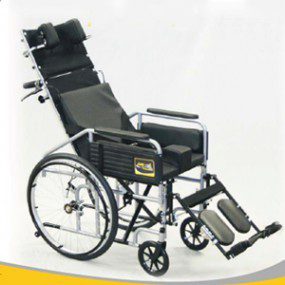 Silla de ruedas paralisis cerebral adulto esmaltada con llantas neumáticas PCA