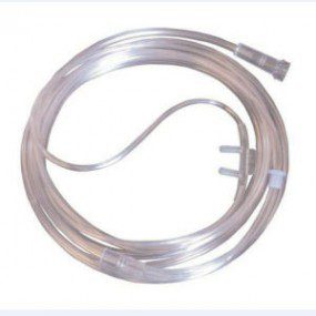 Cánula nasal punta curva adulto con tubo 15m