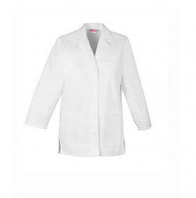 Bata larga blanca de 32"