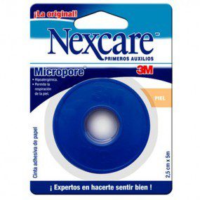 Micropore blister pack color piel, de 1 pulgada paquete con 25 piezas