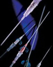 Radial arterial de 18ga x 4.4cm paquete con 5 piezas