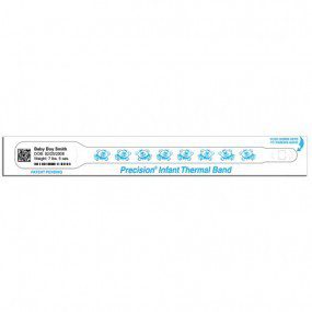 Brazalete de identificacion termico azul pediatrico con 400