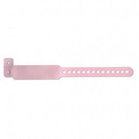 Brazalete de identificacion pediatrico rosa con tarjeta de id (con 250)
