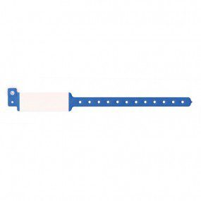 Brazalete de identificacion adulto / pediatrico azul escribible (con 500)
