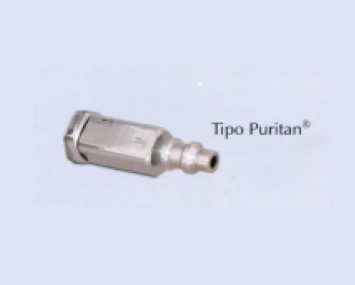 Conector enchufe tipo Puritan N2O para manguera 5/16" (8mm)