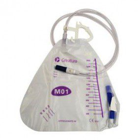 Bolsa recolectora de orina para cama de 2000ml 20 piezas