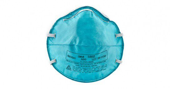 Mascarilla de uso quirurgico azul N95 20 piezas