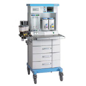 Equipo para anestesia con 3 gases, 3 flujometros, 2 vaporizadores y VENTI 7