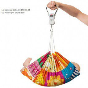 Bolsa tipo morral pesa bebés para basculas de gancho