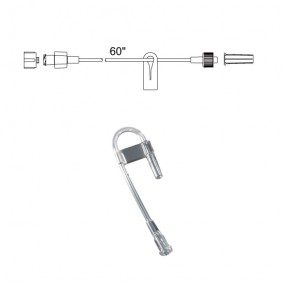 Set de microvolumen de 152 cms luer Lock de volumen residual de 1.0 ml Medex
