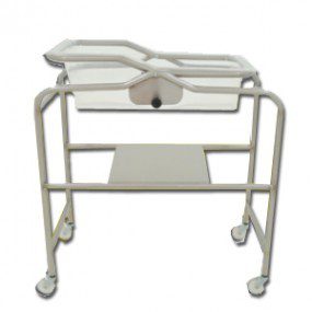 Carro cuna con bacinete tubular cromado