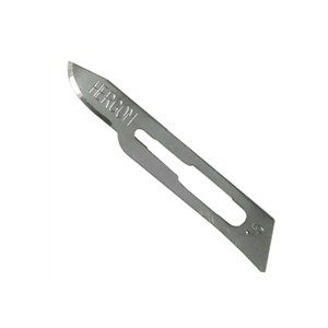 Hoja de bisturí No15 al alto carbon Caja con 100 pzs