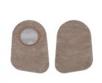 Bolsa cerrada, color beige con filtro, medida del aro de 70 mm con 30 piezas